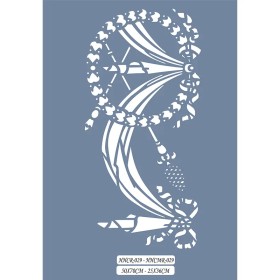 HHCMR29 Home Heritage Spiral Geometrik Stencil 25x35cm