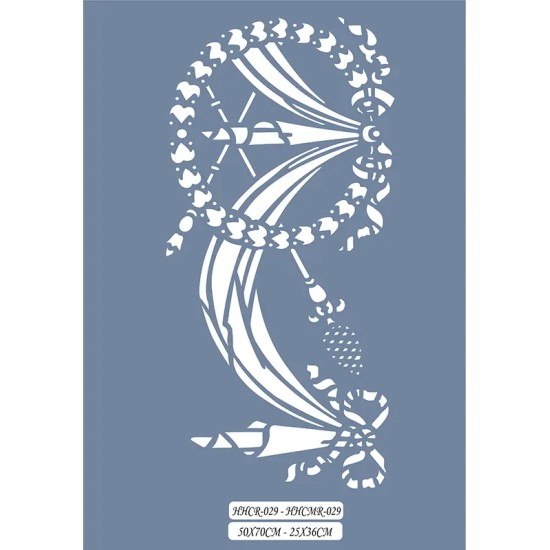 HHCMR29 Home Heritage Spiral Geometrik Stencil 25x35cm