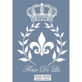 HHCR06 Home Heritage Zambak Taç Stencil 50x70cm