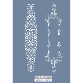 HHCR07 Home Heritage Floral Stencil 50x70cm