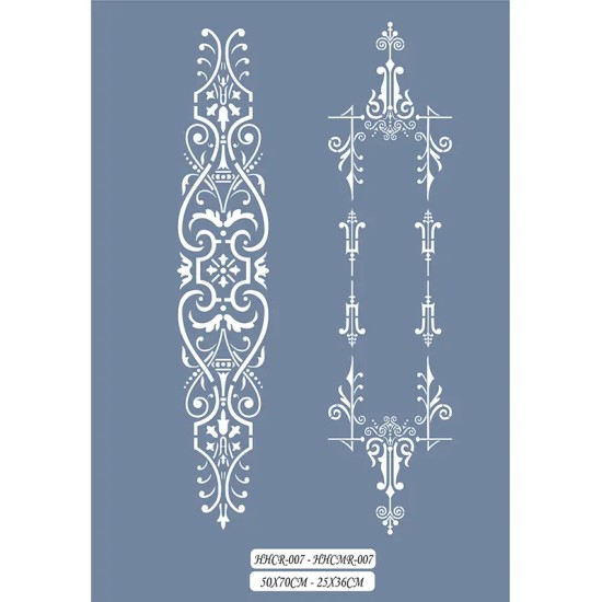 HHCR07 Home Heritage Floral Stencil 50x70cm