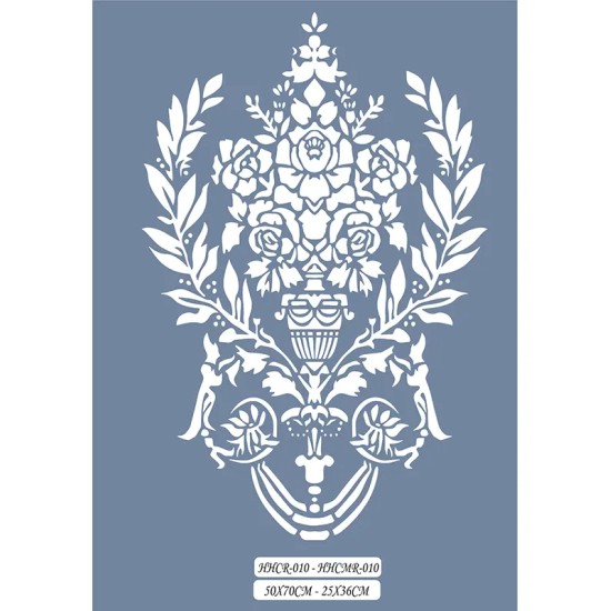 HHCR10 Home Heritage Çiçek Deseni Stencil 50x70cm