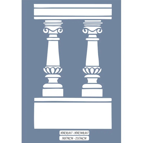 HHCR17 Home Heritage Sütun Stencil 50x70cm