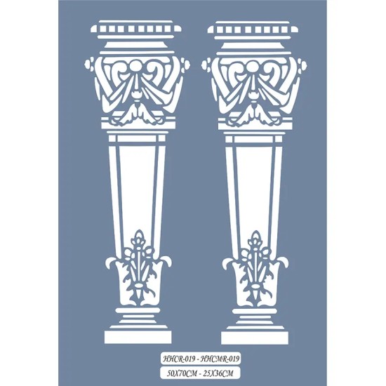 HHCR19 Home Heritage Sütun Stencil 50x70cm