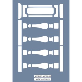 HHCR22 Home Heritage Sütun Stencil 50x70cm
