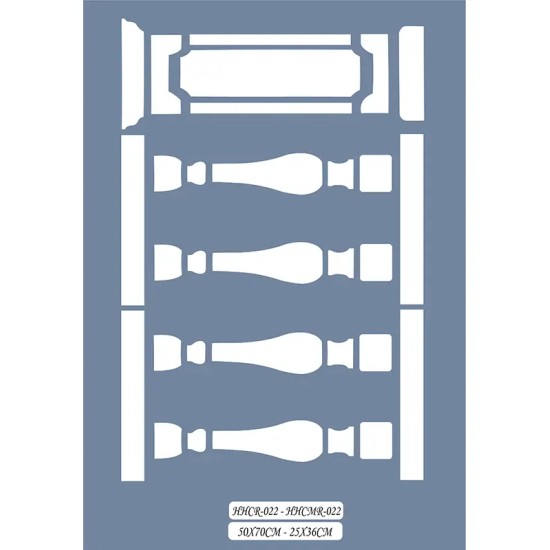 HHCR22 Home Heritage Sütun Stencil 50x70cm