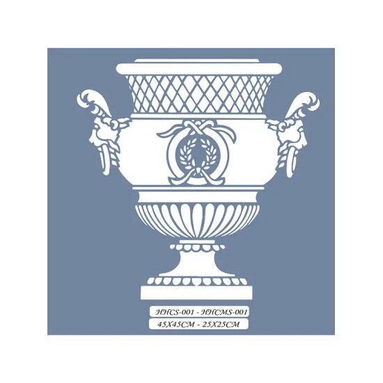 HHCS01 Home Heritage Vazo Stencil 45x45cm