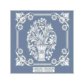 HHCS07 Home Heritage Çiçek Vazosu Stencil 45x45cm