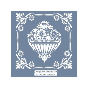 HHCS08 Home Heritage Çiçek Sepeti Stencil 45x45cm
