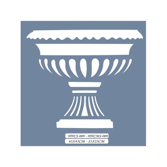 HHCS09 Home Heritage Vazo Stencil 45x45cm