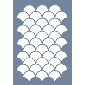 HHMMR02 Home Heritage Geometrik Desen Stencil 25x35cm