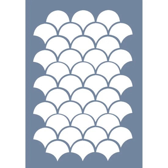 HHMMR02 Home Heritage Geometrik Desen Stencil 25x35cm