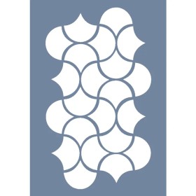 HHMMR03 Home Heritage Geometrik Simetri Stencil 25x35cm