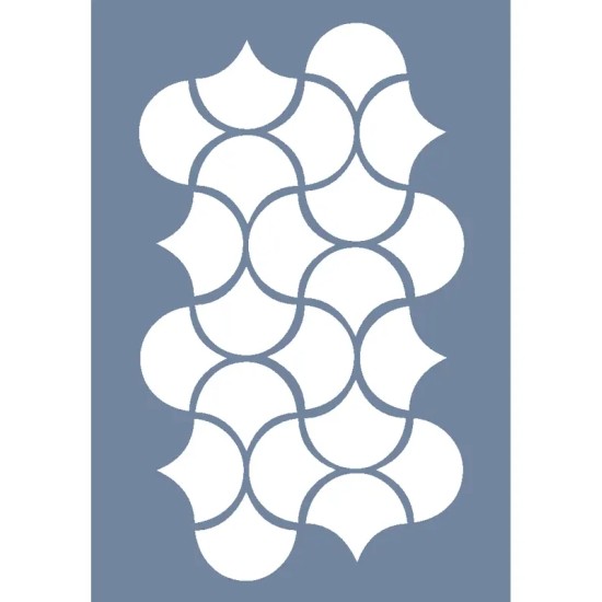 HHMMR03 Home Heritage Geometrik Simetri Stencil 25x35cm