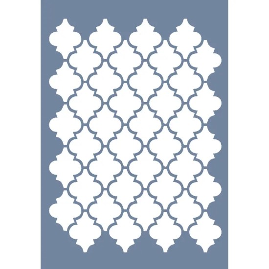 HHMMR06 Home Heritage Geometrik Desen Stencil 25x35cm
