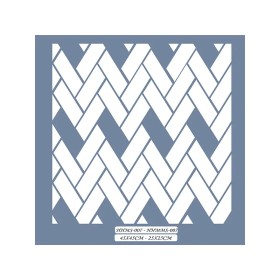 HHMMS07 Home Heritage Geometrik Desen Stencil 25x25cm