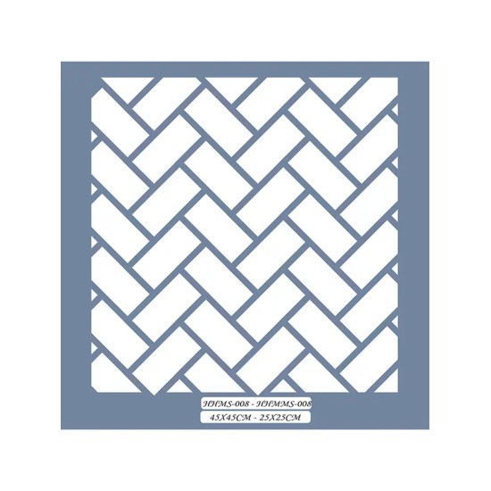 HHMMS08 Home Heritage Geometrik Fayans Stencil 25x25cm