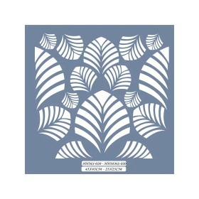 HHMMS20 Home Heritage Yaprak Stencil 25x25cm