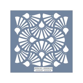 HHMMS21 Home Heritage Geometrik Desen Stencil 25x25cm