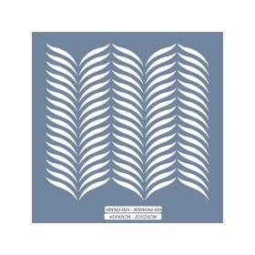 HHMMS24 Home Heritage Yaprak Stencil 25x25cm