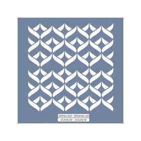HHMMS28 Home Heritage Geometrik Desen Stencil 25x25cm