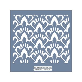 HHMMS29 Home Heritage Floral Desen Stencil 25x25cm
