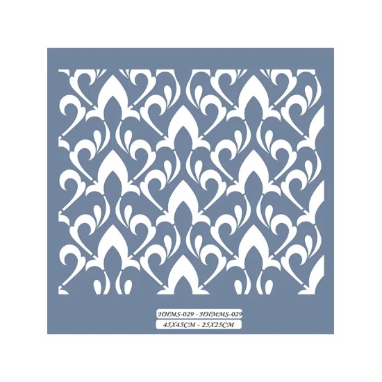 HHMMS29 Home Heritage Floral Desen Stencil 25x25cm