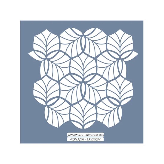 HHMMS30 Home Heritage Yaprak Stencil 25x25cm