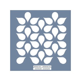 HHMMS31 Home Heritage Su Damlası Stencil 25x25cm
