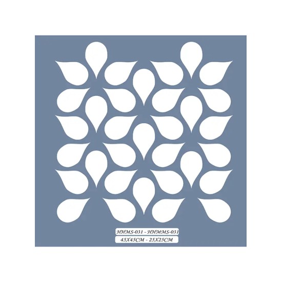 HHMMS31 Home Heritage Su Damlası Stencil 25x25cm