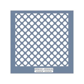 HHMMS37 Home Heritage Geometrik Desen Stencil 25x25cm