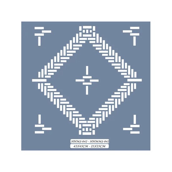 HHMMS42 Home Heritage Geometrik Desen Stencil 25x25cm