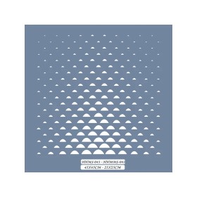 HHMMS43 Home Heritage Yarım Daire Stencil 25x25cm