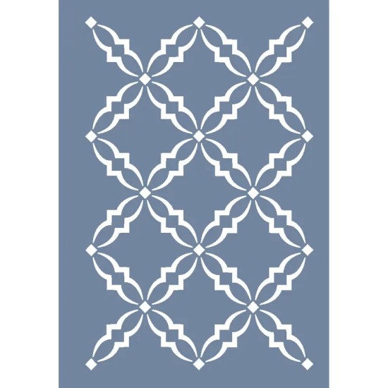 HHMR07 Home Heritage Geometrik Desen Stencil 50x70cm