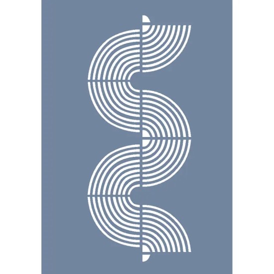 HHMR11 Home Heritage Dalga Stencil 50x70cm