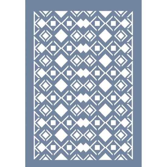 HHMR14 Home Heritage Geometrik Desen Stencil 50x70cm