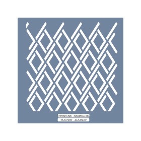 HHMS06 Home Heritage Geometrik Desen Stencil 45x45cm