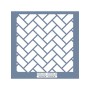 HHMS08 Home Heritage Geometrik Desen Stencil 45x45cm