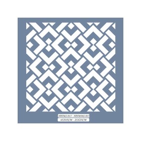 HHMS15 Home Heritage Geometrik Stencil 45x45cm