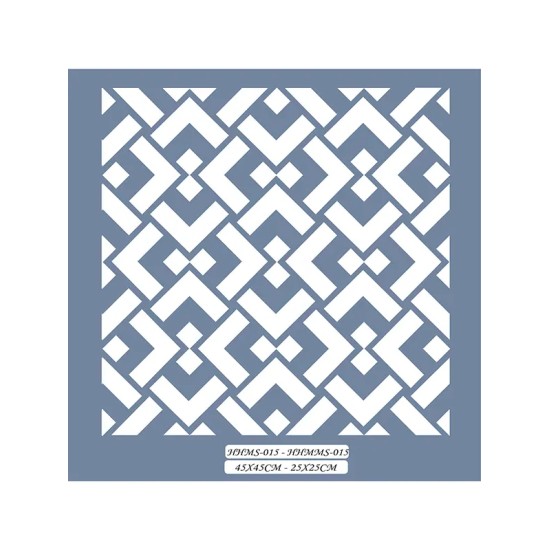 HHMS15 Home Heritage Geometrik Stencil 45x45cm