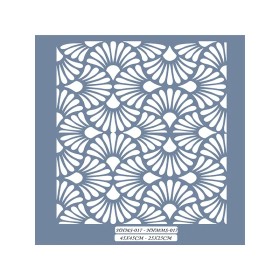 HHMS17 Home Heritage Geometrik Desen Stencil 45x45cm
