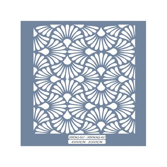 HHMS17 Home Heritage Geometrik Desen Stencil 45x45cm