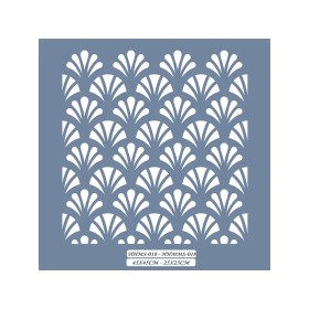 HHMS18 Home Heritage Geometrik Desen Stencil 45x45cm