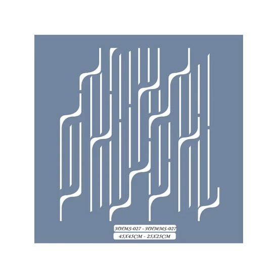 HHMS27 Home Heritage Soyut Çizgi Stencil 45x45cm