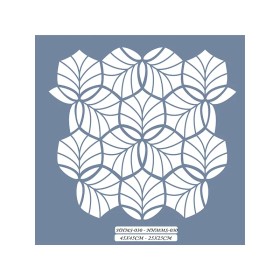 HHMS30 Home Heritage Yaprak Desen Stencil 45x45cm