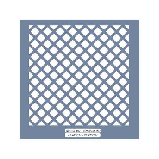 HHMS37 Home Heritage Geometrik Desen Stencil 45x45cm