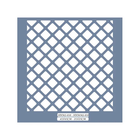 HHMS38 Home Heritage Kare Desen Stencil 45x45cm