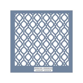 HHMS39 Home Heritage Geometrik Desen Stencil 45x45cm