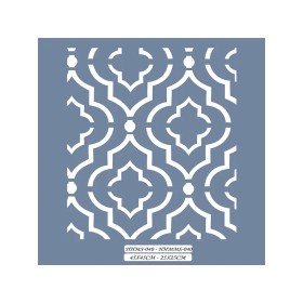 HHMS40 Home Heritage Geometrik Desen Stencil 45x45cm