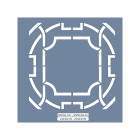 HHMS41 Home Heritage Geometrik Stencil 45x45cm